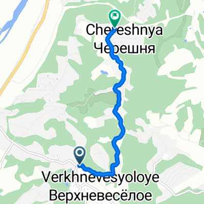 Владимировская улица, 3, Верхневесёлое до Владимировская улица, 71/3, Черешня