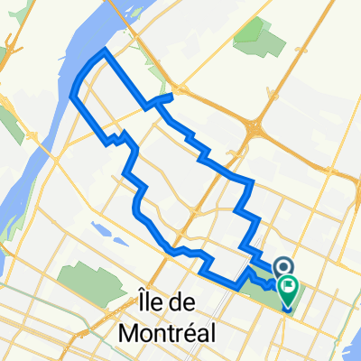Rue Sherbrooke Est 4601, Montréal to Avenue Pierre-De Coubertin 4545, Montréal