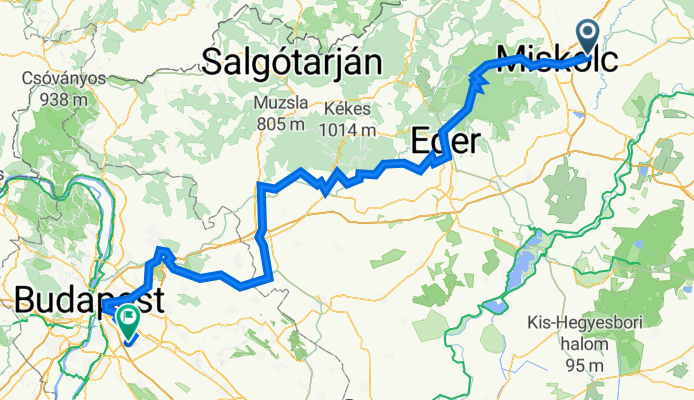 Dózsa György utca 2, Onga - Csokonai utca 2, Budapest