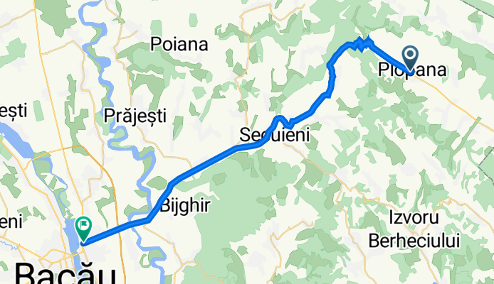 Route from DN2F 234, Plopana
