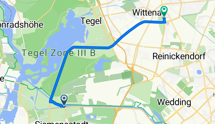 Saatwinkler Damm, Berlin nach Oranienburger Straße 60, Berlin