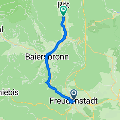 Marktplatz 62, Freudenstadt nach Baiersbronn