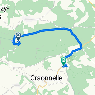 Bouconville-Vauclair to 15 Route de Craonnelle, Craonne