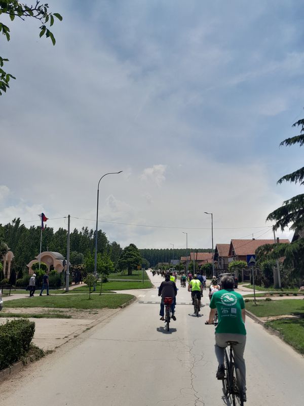 World Bicycle Day, June 3,Route to Мачвански кеј 45, Мачванска Митровица