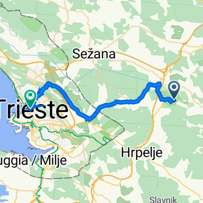 940 6 to Via Pierluigi da Palestrina 2A, Trieste