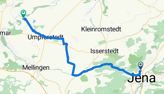 Hilgenfeldweg 3, Jena nach Langer Weg 4A, Ilmtal-Weinstraße