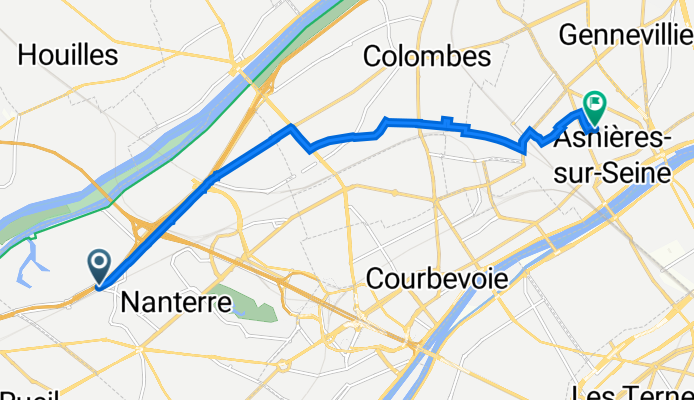 29 bis Avenue Henri Martin, Nanterre à 19 Rue Hector Gonsalphe Fontaine, Asnières-sur-Seine