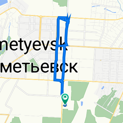 улица Ризы Фахретдина, 67, Альметьевск до улица Ризы Фахретдина, 67, Альметьевск