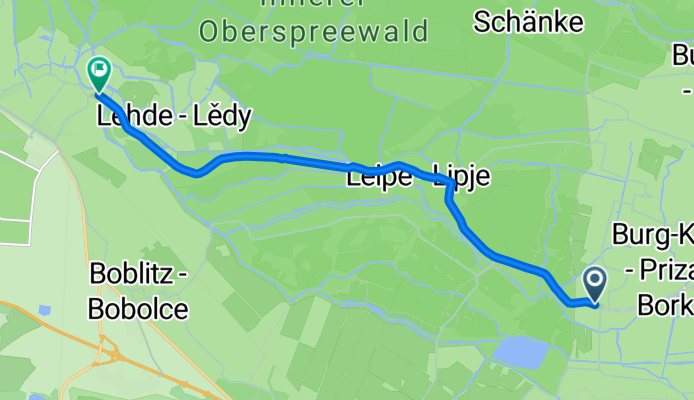 K 6632, Burg (Spreewald) nach Leiper Weg, Lübbenau/Spreewald