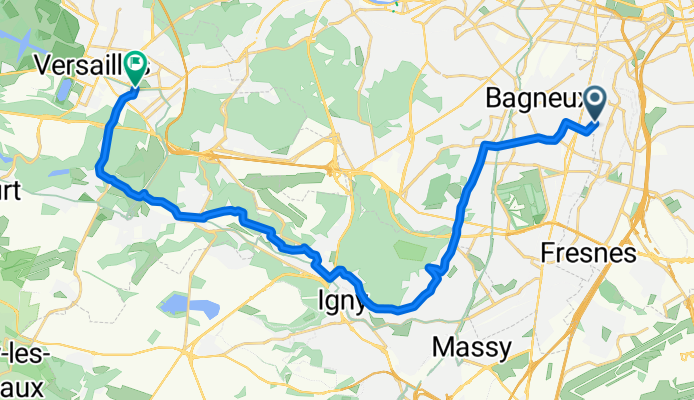 Cachan - Bièvre valley - Versailles