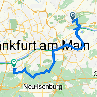 Von Bergen-Enkheim nach Niederrad (über Oberrad)