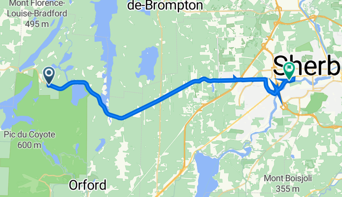 6889 Route 220, Orford à 2965 Rue Hertel, Sherbrooke
