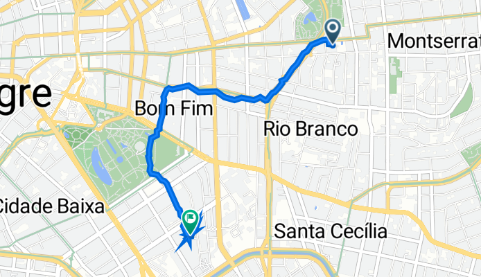 De Rua Mostardeiro 777 a Rua Engenheiro Vespúcio de Abreu 76