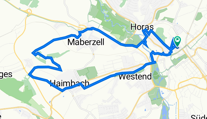 Adalbertstraße 16, Fulda nach Adalbertstraße 13, Fulda