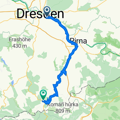 Lipsiusstraße 12, Dresden nach Dresdner Straße 23, Altenberg