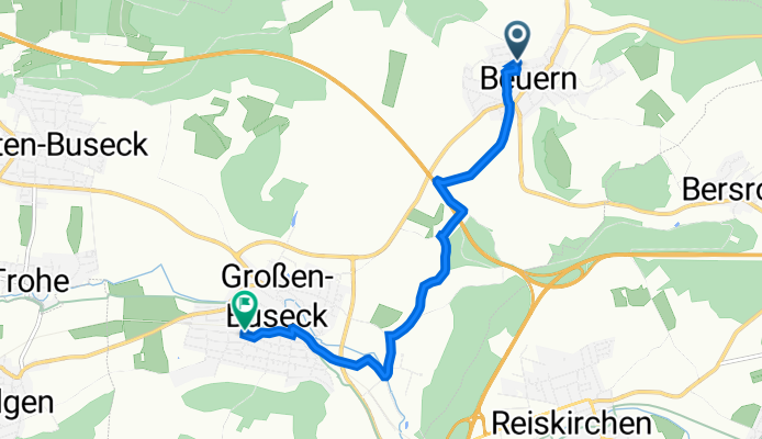 Struthwaldstraße 23, Buseck nach Wiesenstraße 62, Buseck