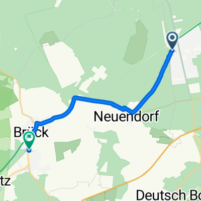 Bachstelzenweg 5–13, Borkheide nach Bahnhofstraße 62, Brück