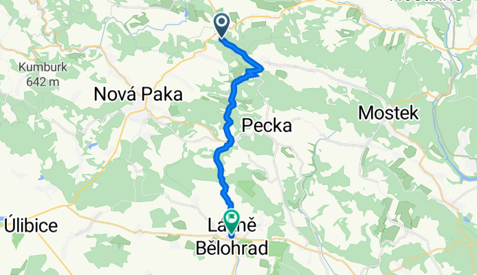 Silnice 32546, Vidochov to náměstí Karla Václava Raise 13, Lázně Bělohrad