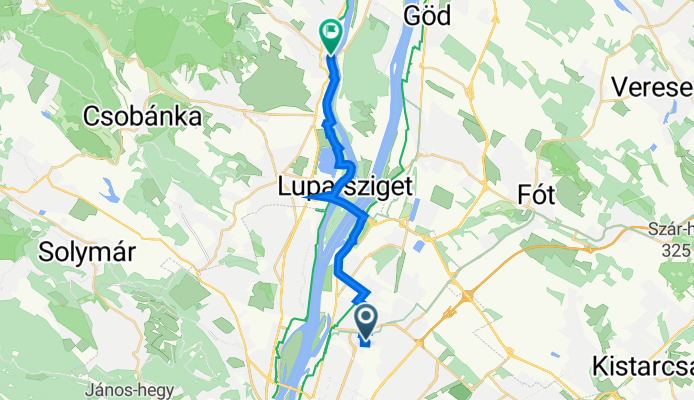 Tél utca 56., Budapest to Duna Korzó 11., Szentendre