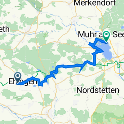 Wittelshofener Straße 37, Ehingen nach Zum Seezentrum 4, Muhr am See
