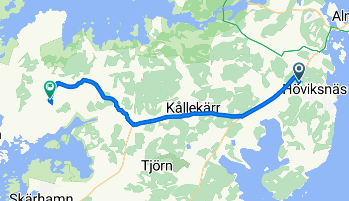 Höviksnäsvägen 1, Höviksnäs do Hällenevägen 26, Klövedal