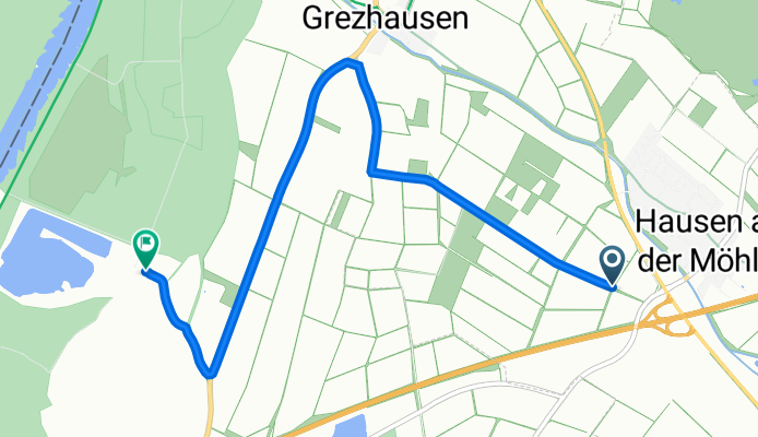 Bad Krozingen nach Sägewerk 1, Hartheim am Rhein