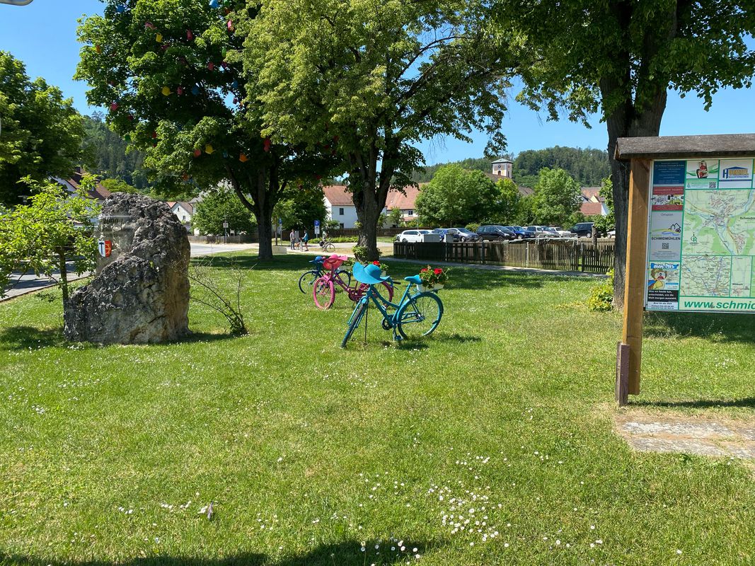 ab Erlheim Rundkurs über Hohenburg Hammermühle zurück nach Erlheim