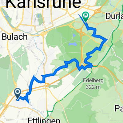 Buchenweg 33A, Ettlingen nach Gut-Magnus-StraĂźe 28, Karlsruhe