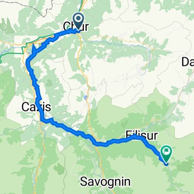 Vazerolgasse 14, Chur do Veja Alvra 29, Bergün Filisur