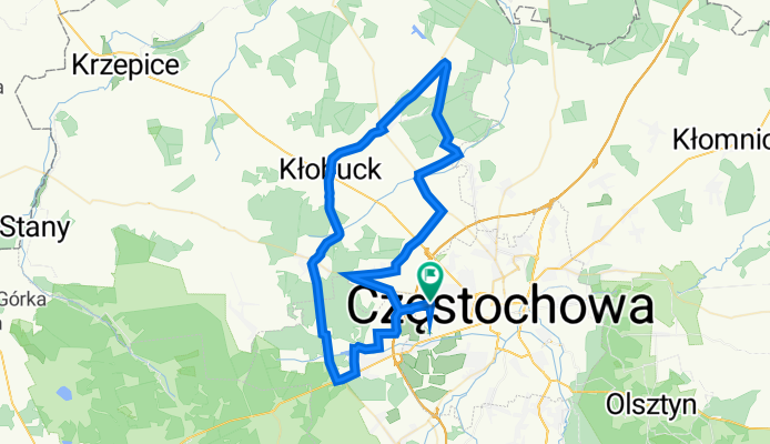 Wielkoborska 151, Częstochowa do Wielkoborska 149, Częstochowa