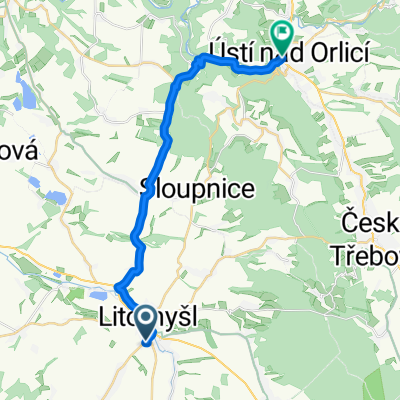 Cesta z Litomyšle do Ústí nad Orlicí