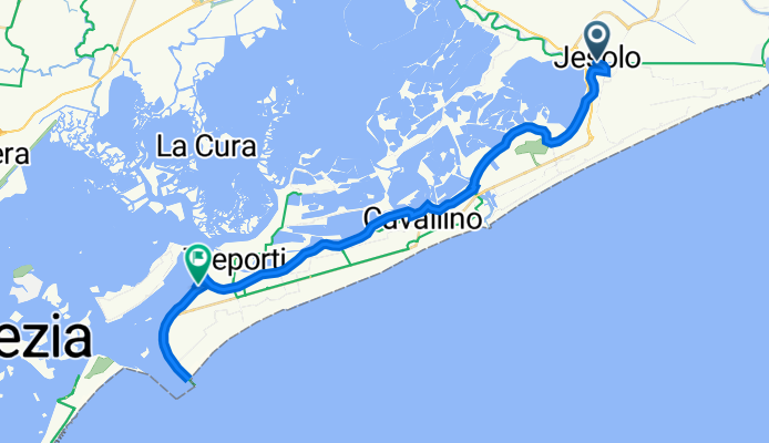 Da Via Sant'Antonio 1, Jesolo a Via Lungomare San Felice 126, Cavallino-Treporti