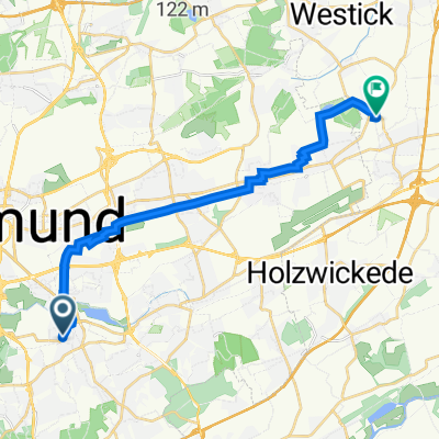 Wellinghofer Straße 64, Dortmund nach Nordstraße 65, Unna