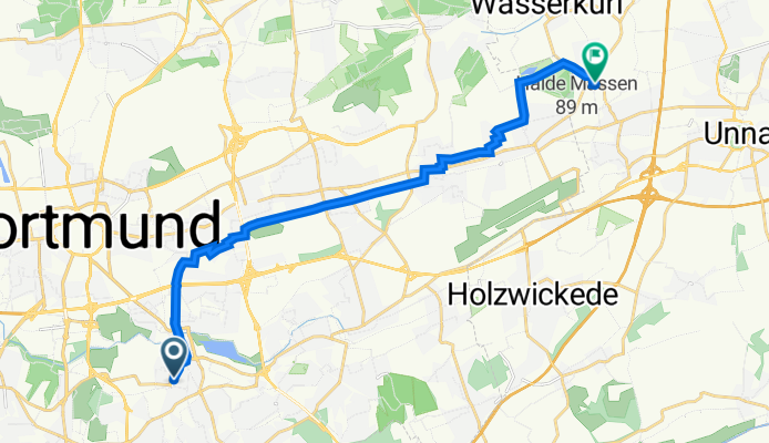 Wellinghofer Straße 64, Dortmund nach Nordstraße 65, Unna