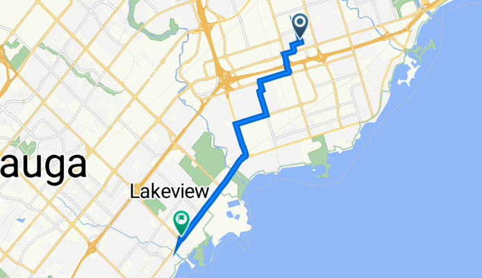 44 Woolgar Ave, Toronto to 723A Lakeshore Rd E, Mississauga