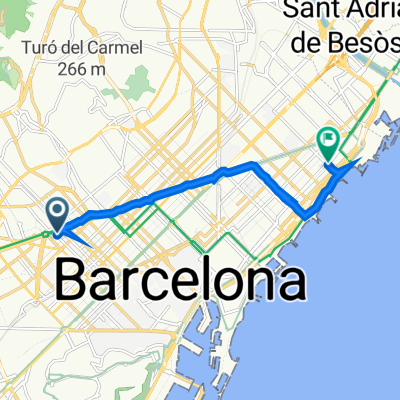 Carrer de Buenos Aires, 44, Barcelona a Carrer de la Selva de Mar, Barcelona