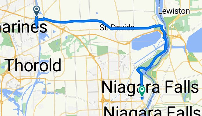Welland Canals Pky, St. Catharines to 5175 Victoria Ave, Niagara Falls