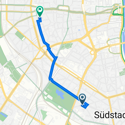 Martin-Luther-Platz 2, Köln nach Balduinstraße 7, Köln