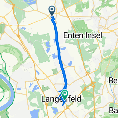 Axlerhof 1–13, Hilden do Grenzstraße 54, Langenfeld