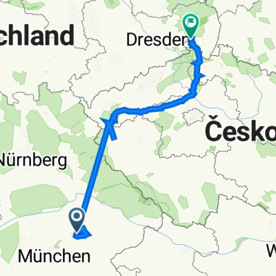 Schützenstraße 2, Eching nach Hohbergweg 1, Schirgiswalde-Kirschau