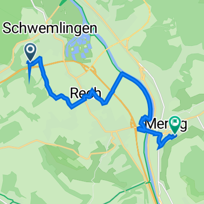 Haardter Weg 30E, Merzig nach Ernst-Thiel-Straße 22, Merzig