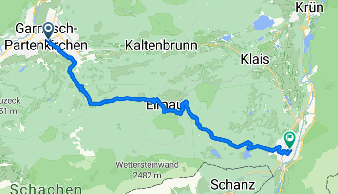 Von Garmisch-Partenkirchen nach Mittenwald
