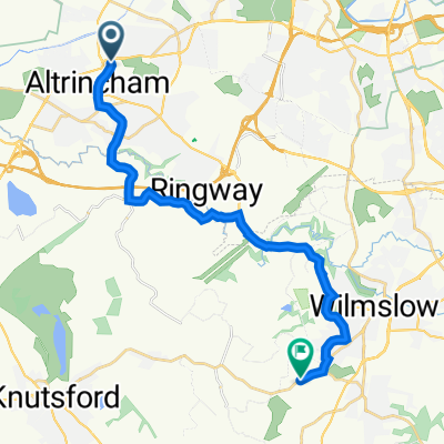 Old Mill Hotel, 2 Barrington Road, Altrincham to 84 Knutsford Road, Alderley Edge