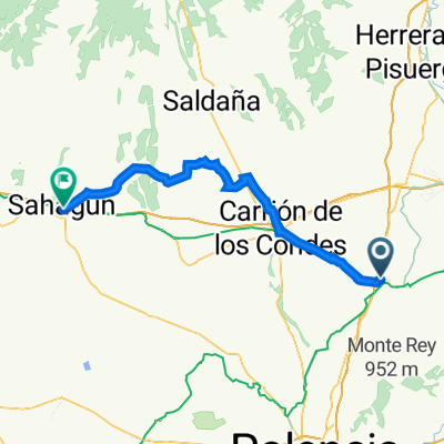 Calle de la Cruz, 2, Frómista to Avenida de la Constitución, 85, Sahagún