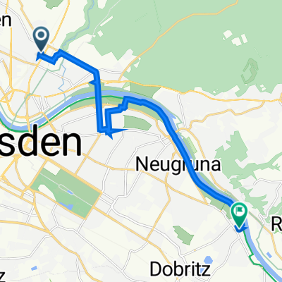 Ahornstraße 7, Dresden nach Iglauer Straße 8, Dresden