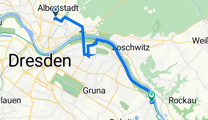 Ahornstraße 7, Dresden nach Iglauer Straße 8, Dresden