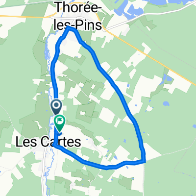 D 224, Thorée-les-Pins à 3 Lotissement du Parc, Thorée-les-Pins
