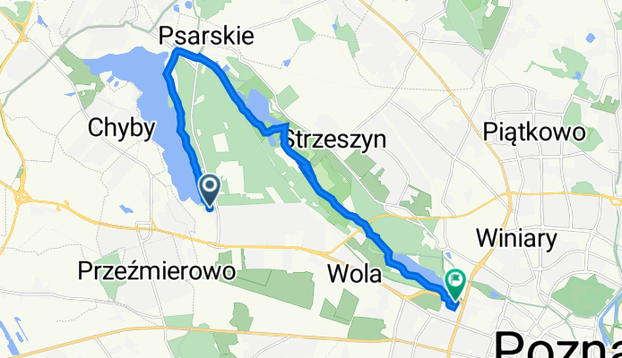 Międzyzdrojska 27–39, Poznań do Zofii Nałkowskiej 22A, Poznań