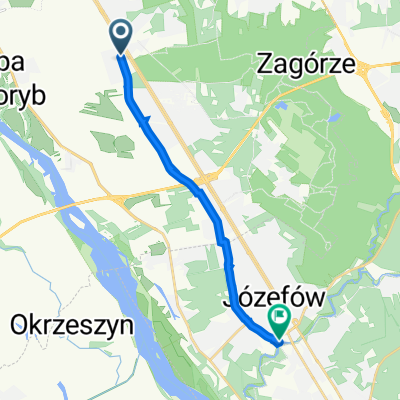 Mrówcza 147A, Варшава до Jarosławska 35, Józefów