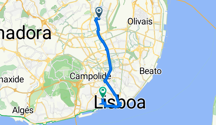 Rua Arnaldo Ferreira 2, Lisboa to Rua de São Bento 136, Lisboa